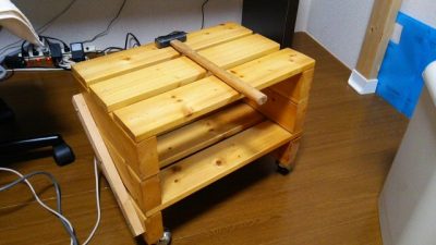 0720 03 400x225 プリンター台をDIYしました。材料は定番の2×4（ツーバイフォー）です。