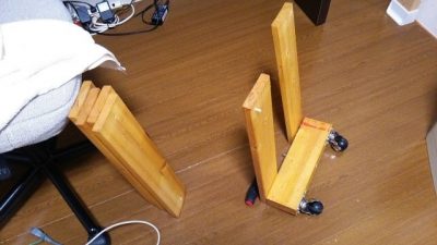 0720 04 400x225 プリンター台をDIYしました。材料は定番の2×4（ツーバイフォー）です。