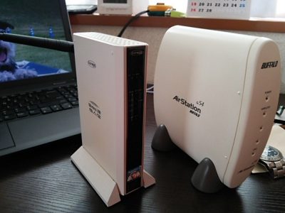 DSC 0067 400x300 WiFiルーター（無線LAN親機）が壊れて、代替機で事なきを得る　coregaからBUFFALOに移行