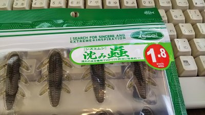DSC 0117 400x225 沈み蟲（シズミムシ）イモ虫ワーム　果たして多摩川バスでも食ってくるか？