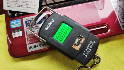 DSC 0040 400x225 デジタルスケール（吊り下げ秤）バス釣り用にアマゾンで購入