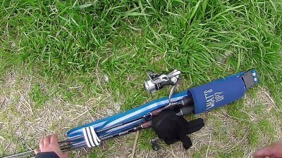 001 400x225 「多摩川スペシャルロッドホルダー」を100均グッツでDIY（製作費200円）