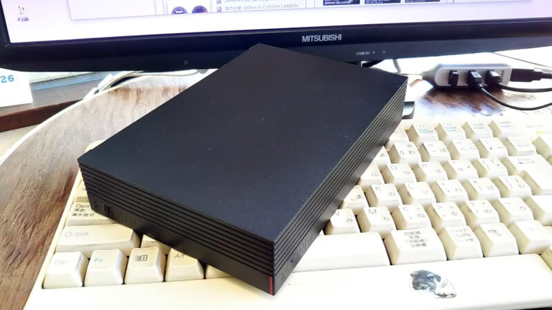 BUFFALO 外付けハードディスク 4TB ブラック HD-AD4U3 - PC周辺機器