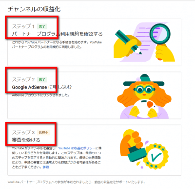 1105 04 400x386 YouTube チャンネルの収益化　申し込み方法（申請手順）と収益化開始までの流れ