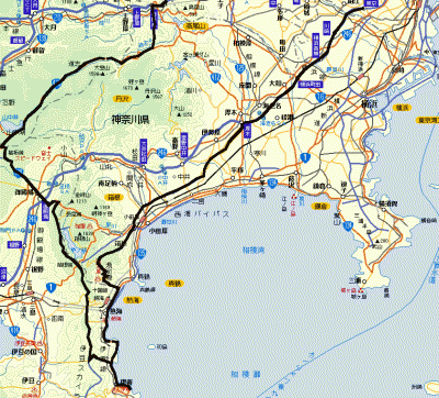 2008 0429 maps 伊豆ツーリング ランチは「海女の小屋」カワサキ ゼファー1100
