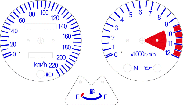 国内仕様 180km/h　タイプ１　カスタム（改）　BLUE