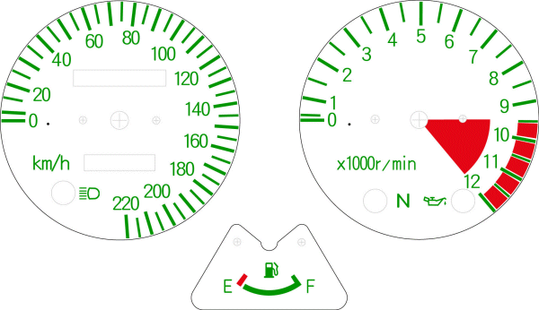 国内仕様 180km/h　タイプ2　カスタム（改）　GREEN