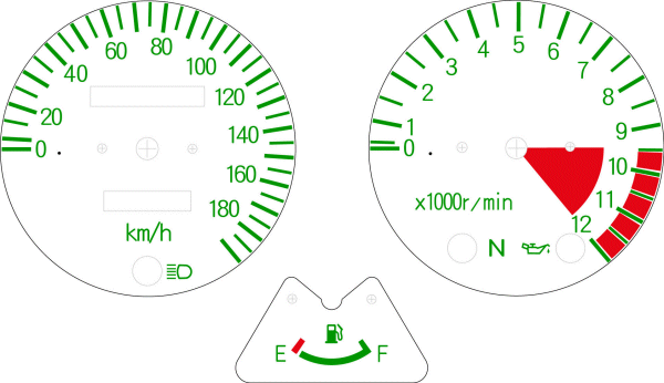 国内仕様 180km/h　タイプ2　スタンダード　GREEN