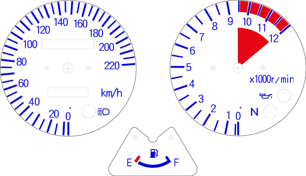 国内仕様 180km/h　タイプ3　カスタム（改）　BLUE