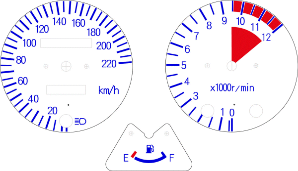 国内仕様 220km/h　タイプ3　スタンダード）　BLUE