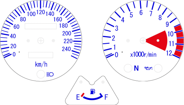 240km/h　タイプ１/スタンダード/BLUE