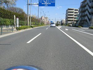 一般道　60キロ走行時の写真