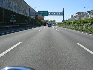 高速道　100キロ走行時の写真